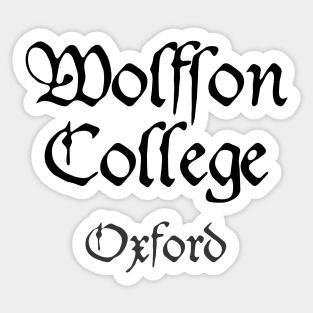 Oxford Wolfson College Medieval University Sticker